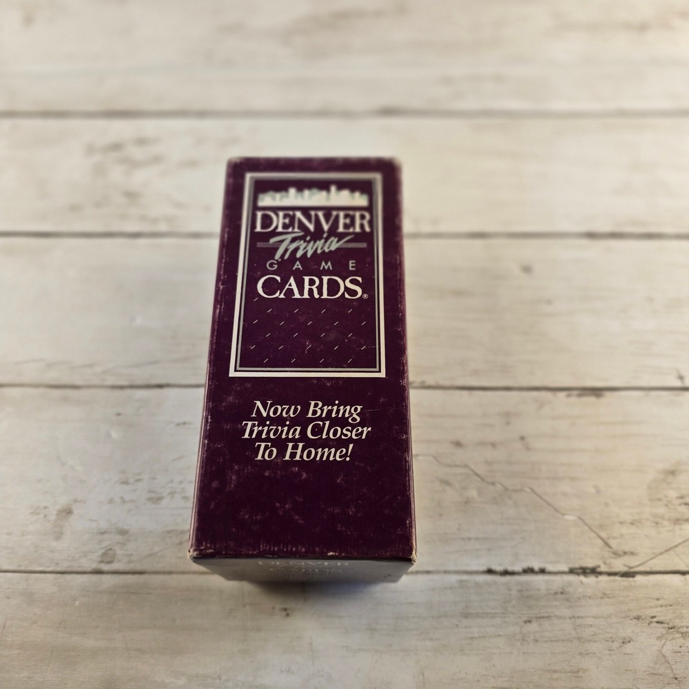 Vintage Denver Trivia Game Cards 3000 Questions 500 Cards Colorado History Game